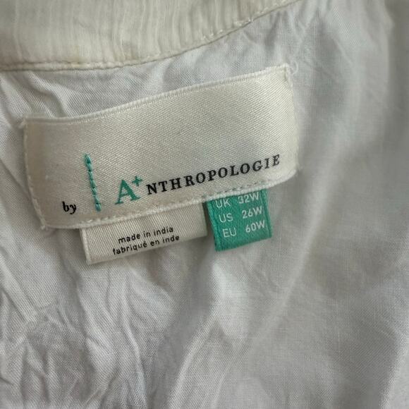 Anthropologie Garden Party Pleated Floral Tiered Halter Midi Dress Size 26W - Picture 6 of 7